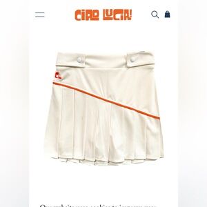 Ciao Lucia White and Pink Skirt